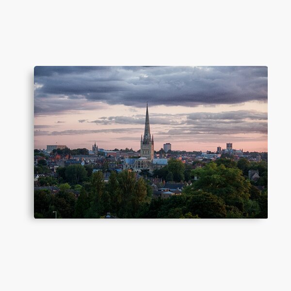 Norwich City Skyline Canvas Print