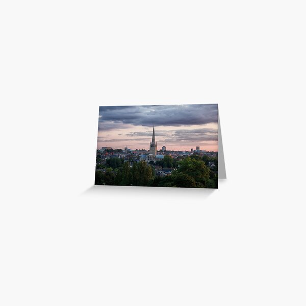 Norwich City Skyline Greeting Card