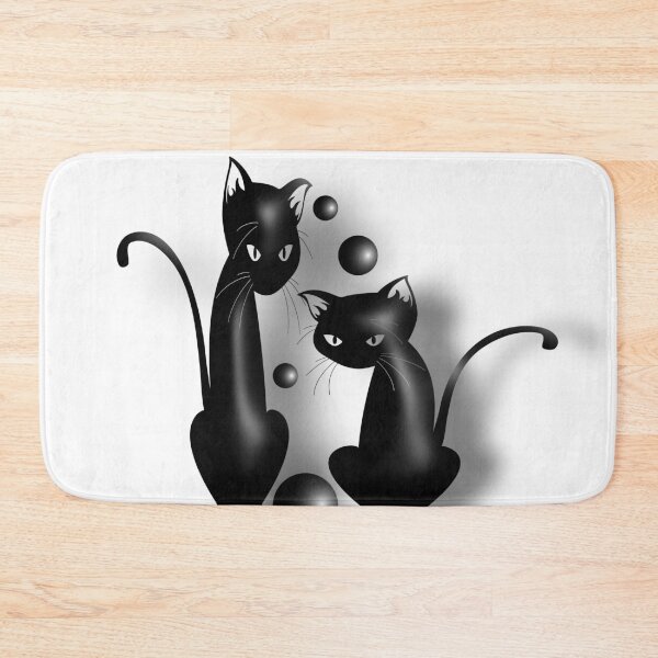 Item preview, Black cats with ball designed and sold by Patricia Piotrak.