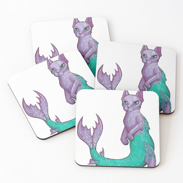 Item preview, Mermaid Sphynx Cat designed and sold by SprinkleBunny.
