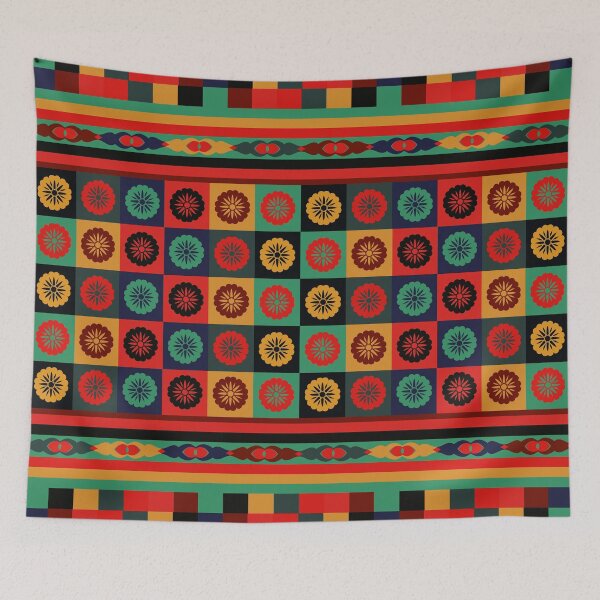 Item preview, Colorful Checkered Bohemian Patchwork designed and sold by Anna Lemos.