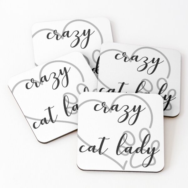 Item preview, crazy cat lady heart paw designed and sold by hayleyh7.