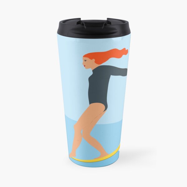 Surfing girl Travel Mug
