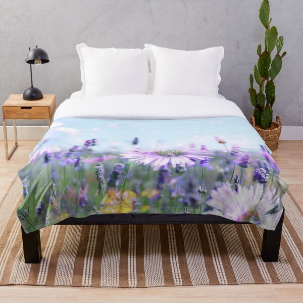 Item preview, Lavender Field and Asters 1 designed and sold by Gifts With Nature.