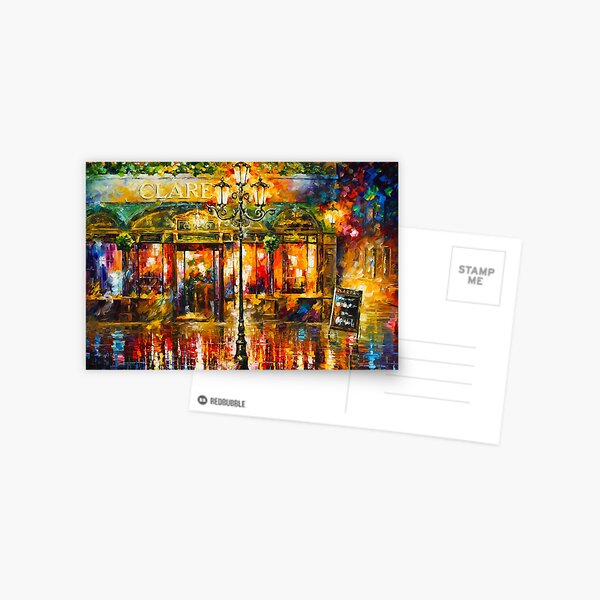 Item preview, Misty Cafe - Leonid Afremov designed and sold by Leonid Afremov.