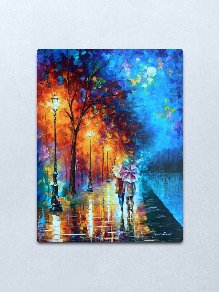 Alternate view of Love by The Lake - Leonid Afremov Metal Print