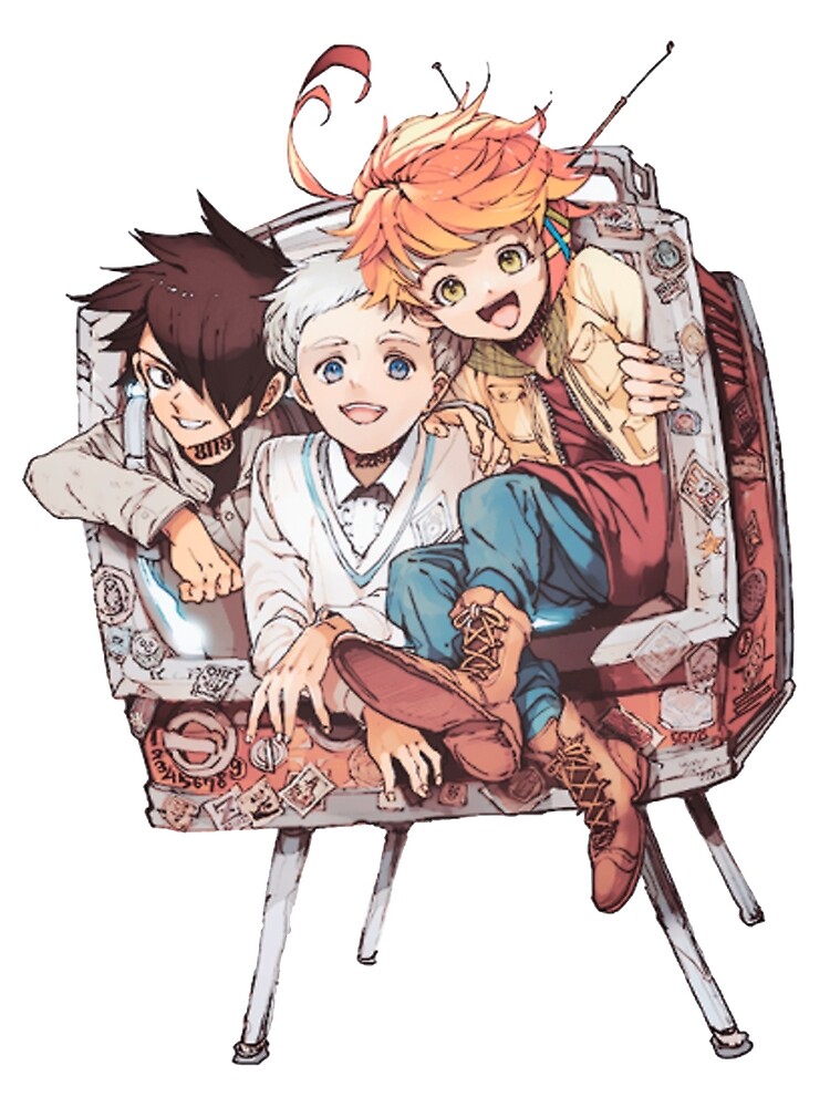 The Promised Neverland Emma Ray & Norman Characters | Art Board Print
