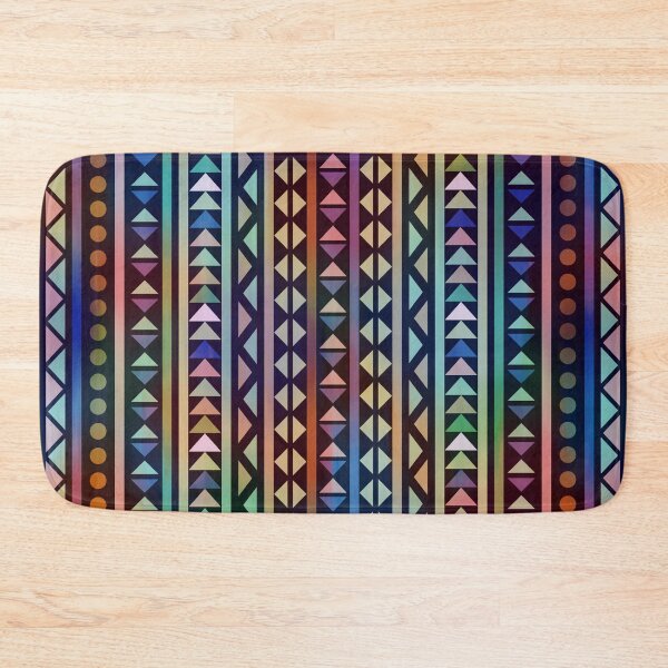 Item preview, Colorful Tribal Stripes and triangles Pattern designed and sold by Anna Lemos.
