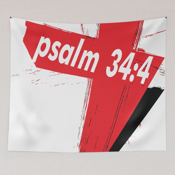 Item preview, Psalm 34:4 Quote The Bible Delivered Me From All My Fears inspirational designed and sold by ProjectX23.