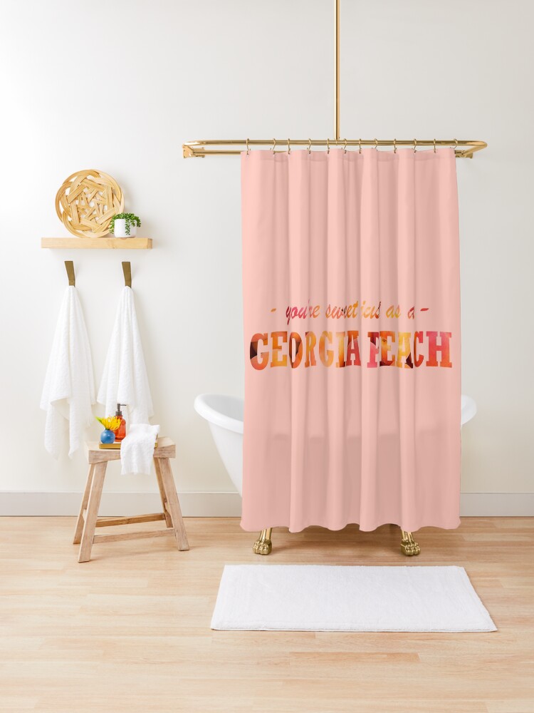 You Re Sweet Just As A Georgia Peach Shower Curtain By