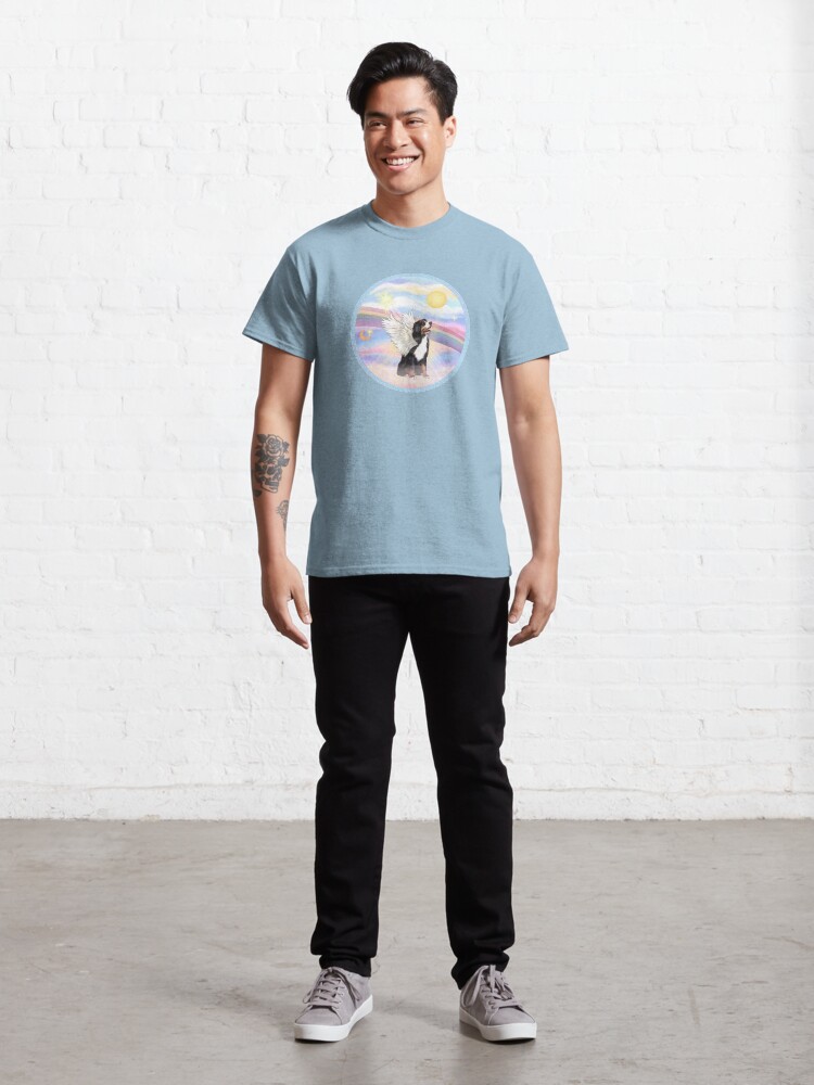 Alternate view of Bernese Mountain Dog in Heavens Clouds Classic T-Shirt