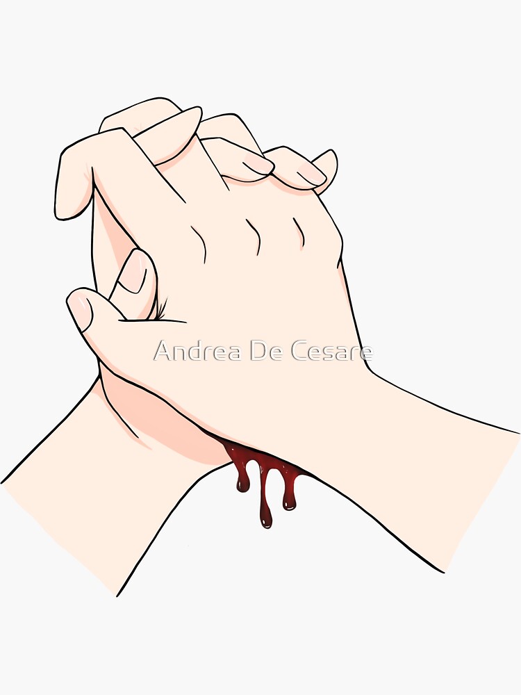 Blood pact” Sticker by Andrea De Cesare | Redbubble