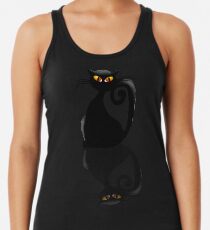 Camiseta con espalda nadadora Single Black Kitty