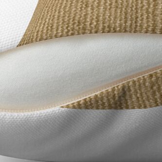 Alternate view of Jute fibers Throw Pillow