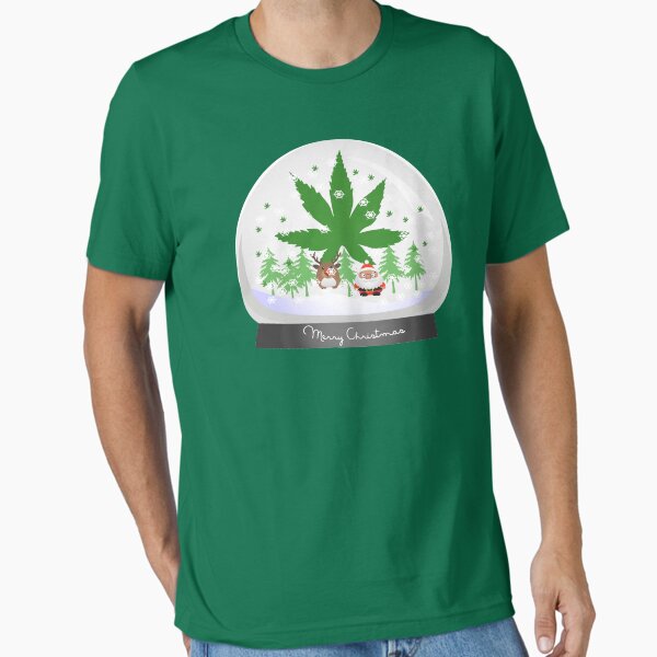 Item preview, Merry Christmas Marijuana Snow Globe designed and sold by MarijuanaTshirt.