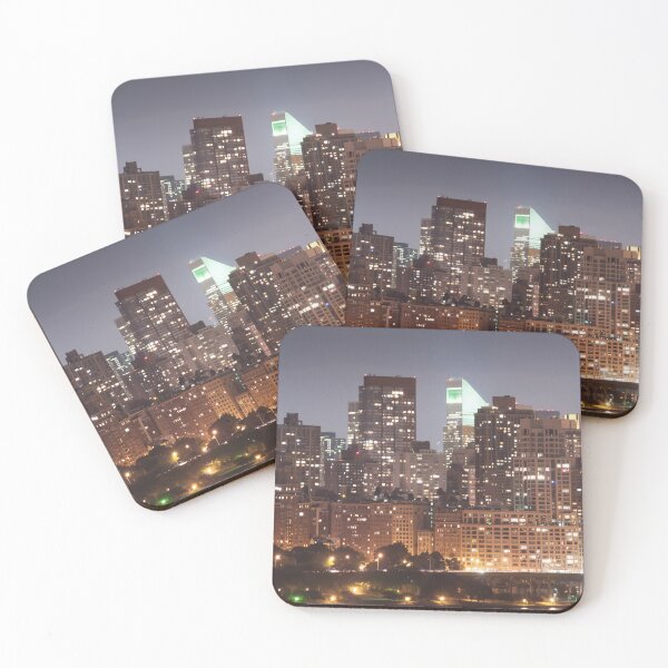 Item preview, Night view of New York City skyline from the Hudson River designed and sold by Allen Penton.