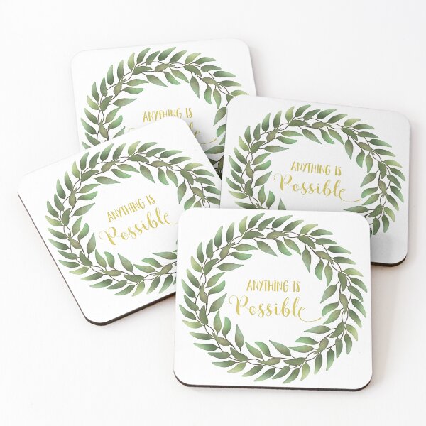 Item preview, Anything is possible leaf wreath designed and sold by HannaPaulina.