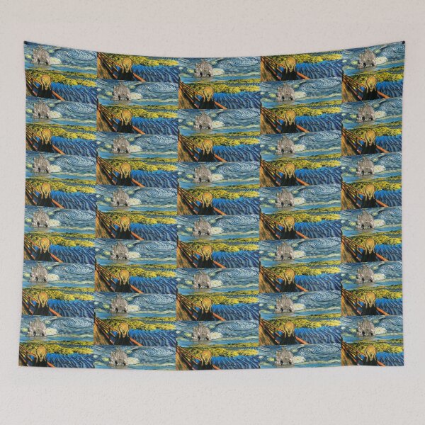 Item preview, The Scream on the Starry Night designed and sold by Gravityx9.