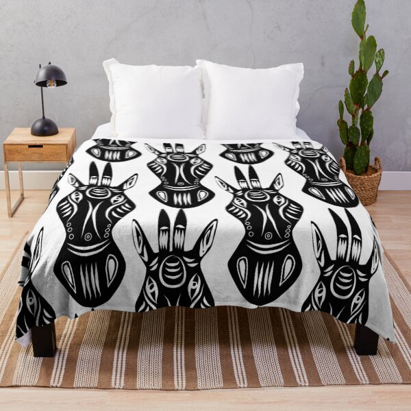 Item preview, Africa antelope black white designed and sold by Patricia Piotrak.