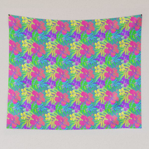 Item preview, Vivid colors tropical flowers designed and sold by 1enchik.