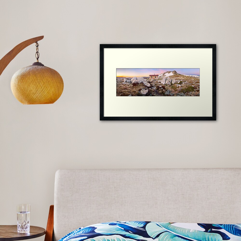 Seamans Hut, Mt Kosciuszko, New South Wales, Australia Framed Art Print