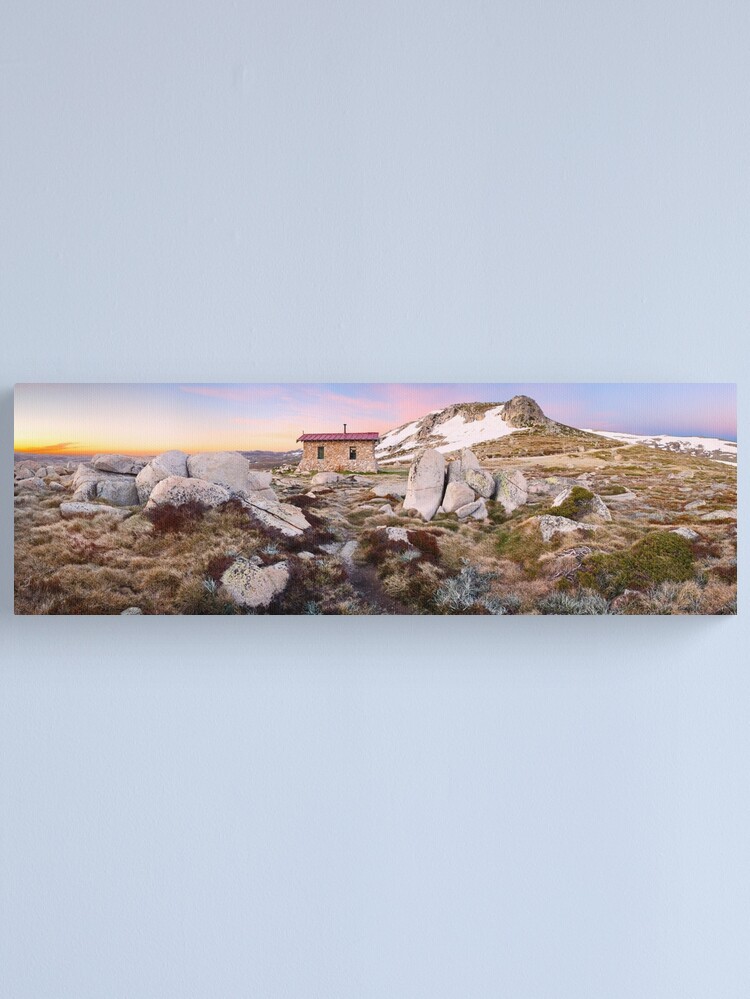 Alternate view of Seamans Hut, Mt Kosciuszko, New South Wales, Australia Canvas Print
