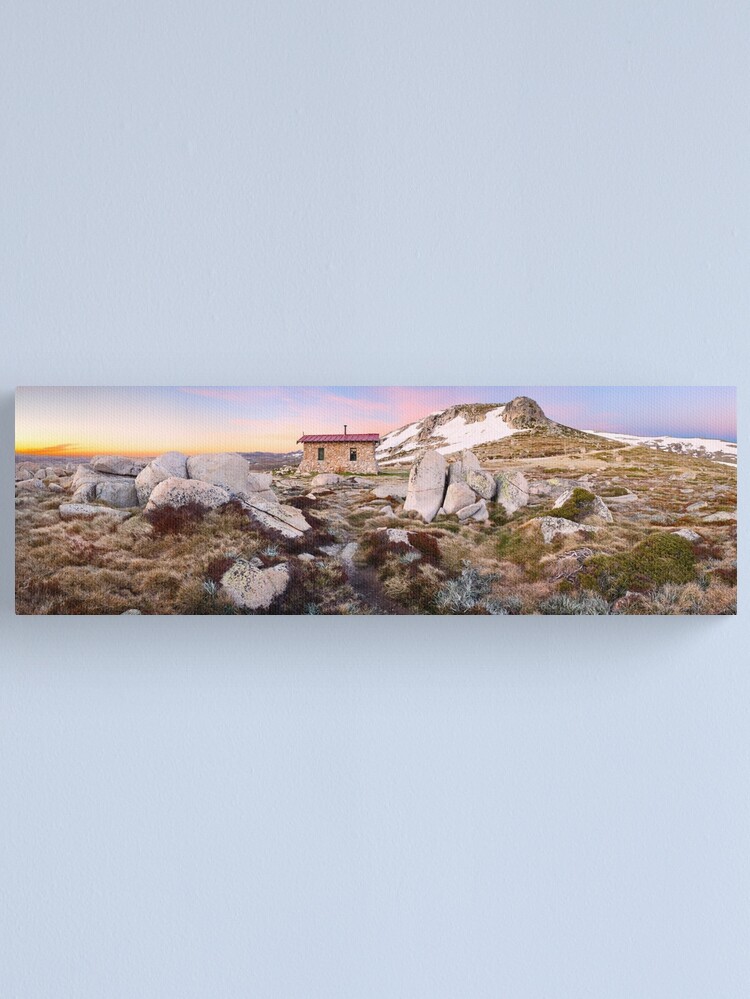 Alternate view of Seamans Hut, Mt Kosciuszko, New South Wales, Australia Canvas Print