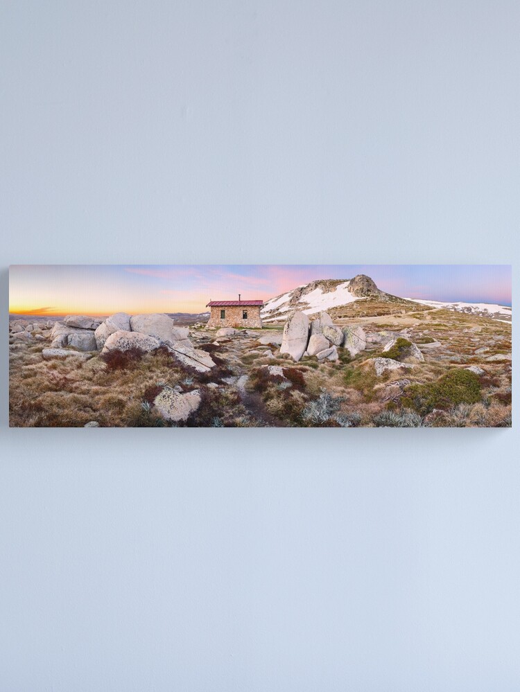 Alternate view of Seamans Hut, Mt Kosciuszko, New South Wales, Australia Canvas Print