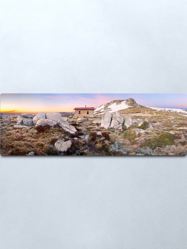 Alternate view of Seamans Hut, Mt Kosciuszko, New South Wales, Australia Metal Print