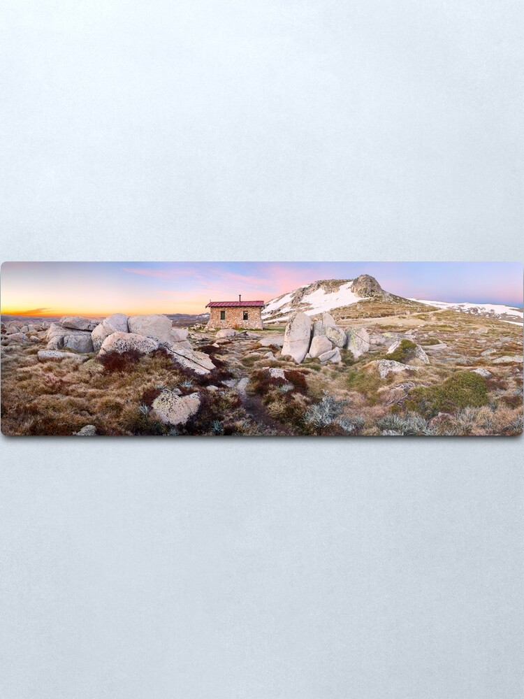 Alternate view of Seamans Hut, Mt Kosciuszko, New South Wales, Australia Metal Print