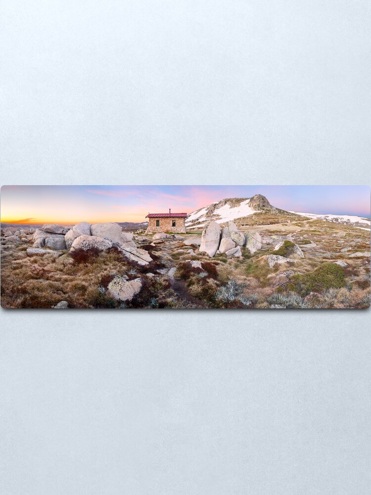 Alternate view of Seamans Hut, Mt Kosciuszko, New South Wales, Australia Metal Print