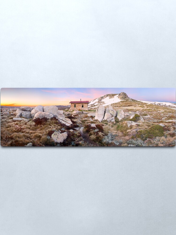 Alternate view of Seamans Hut, Mt Kosciuszko, New South Wales, Australia Metal Print
