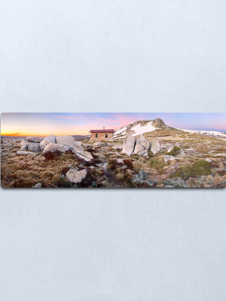 Alternate view of Seamans Hut, Mt Kosciuszko, New South Wales, Australia Metal Print