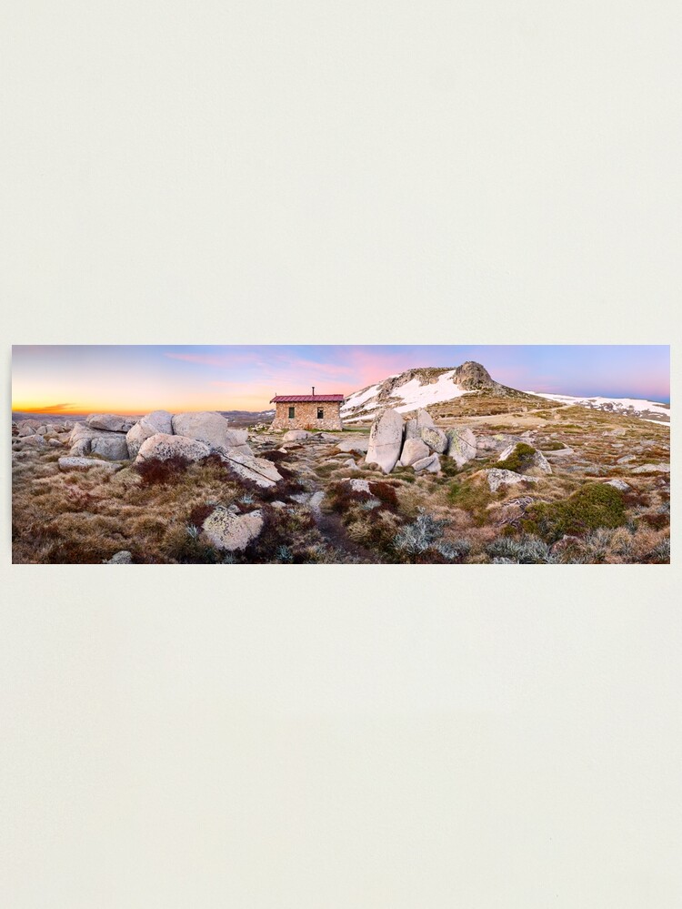 Alternate view of Seamans Hut, Mt Kosciuszko, New South Wales, Australia Photographic Print