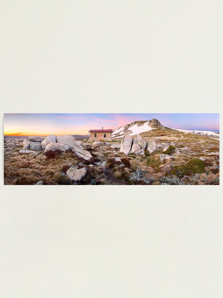 Alternate view of Seamans Hut, Mt Kosciuszko, New South Wales, Australia Photographic Print