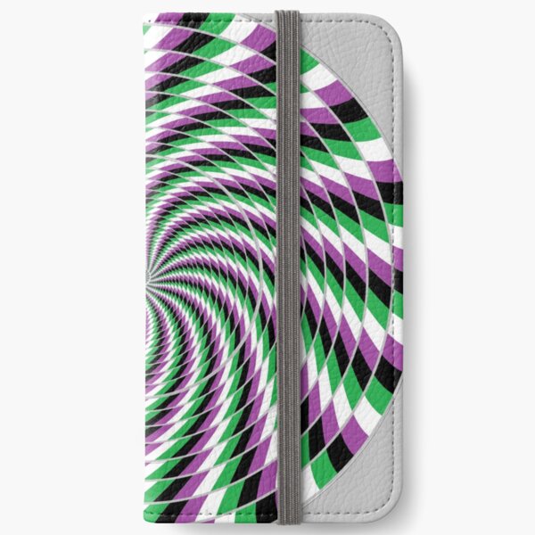 #Graphic #Design, Optical #Art: Moving Pattern Illusion - #OpArt  iPhone Wallet