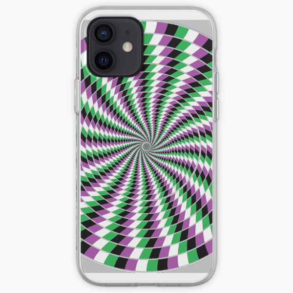 #Graphic #Design, Optical #Art: Moving Pattern Illusion - #OpArt  iPhone Soft Case