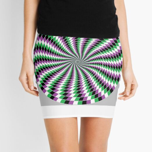 #Graphic #Design, Optical #Art: Moving Pattern Illusion - #OpArt  Mini Skirt