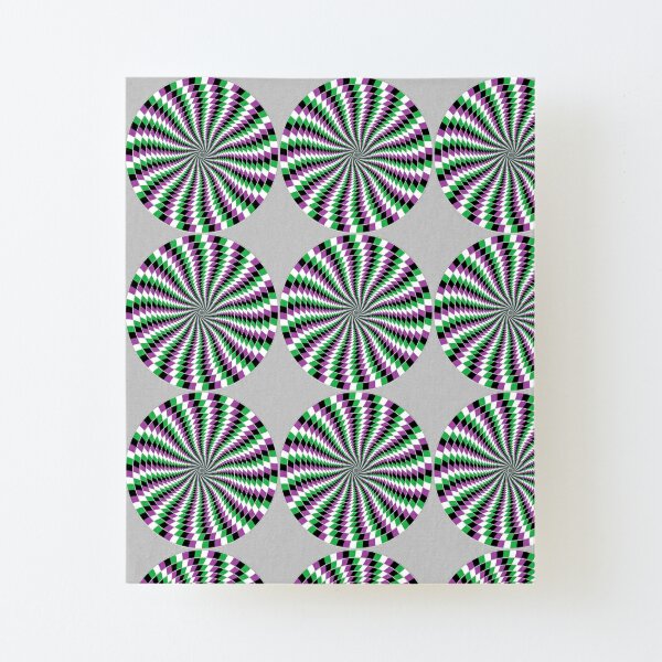 #Graphic #Design, Optical #Art: Moving Pattern Illusion - #OpArt  Canvas Mounted Print