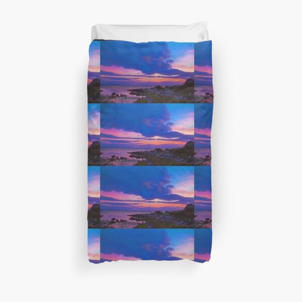 Ireland. Galway. Galway Bay. Sunset. Duvet Cover