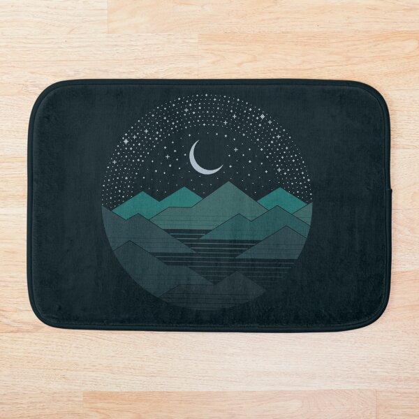 Entre las montañas y las estrellas Alfombra de baño