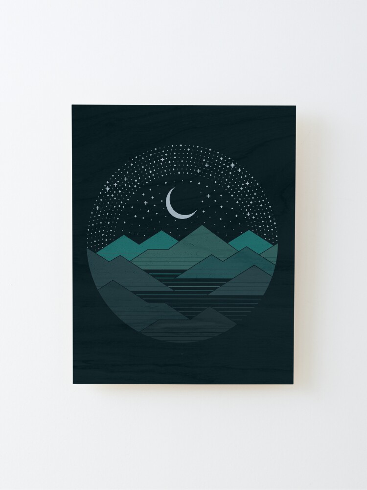 Alternate view of Between The Mountains And The Stars Mounted Print