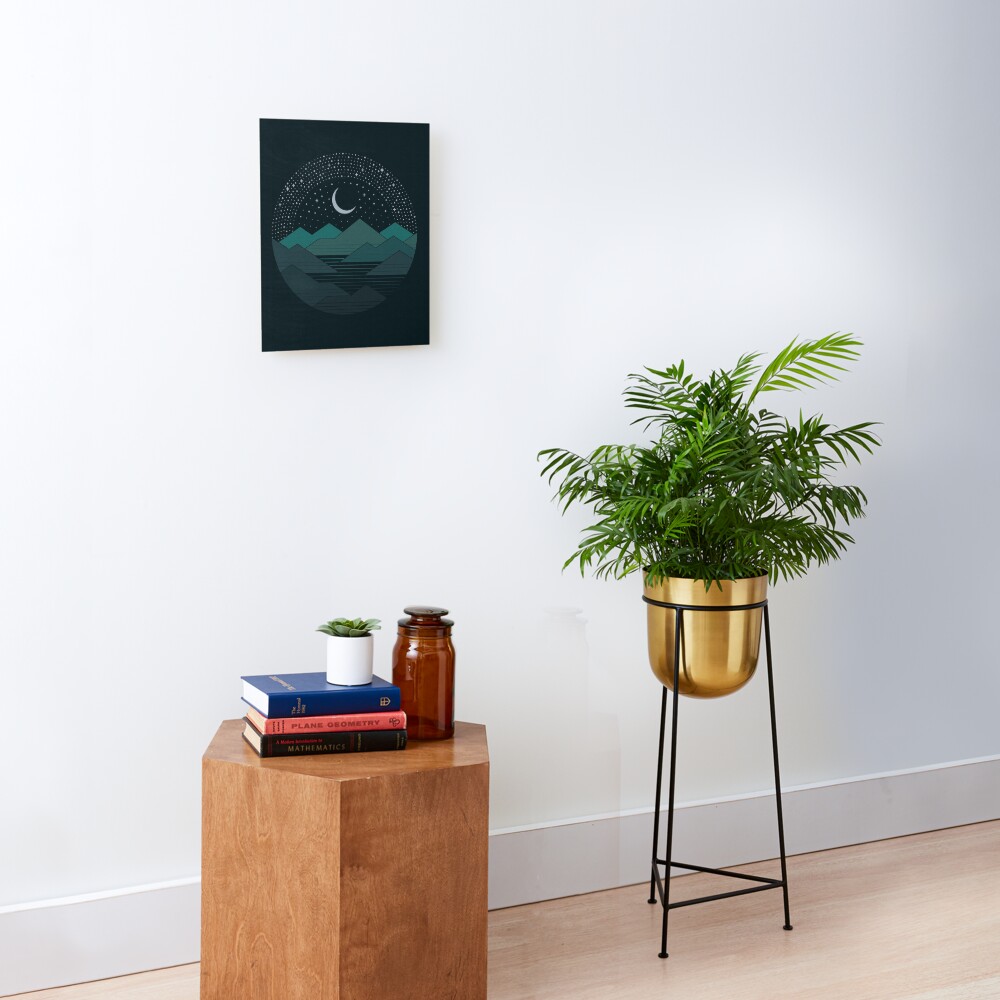 Between The Mountains And The Stars Mounted Print