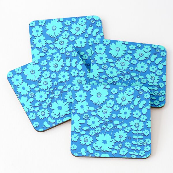 Item preview, David Rose Designs - Flower Garden (Marine Blue) designed and sold by Sartabanfi.