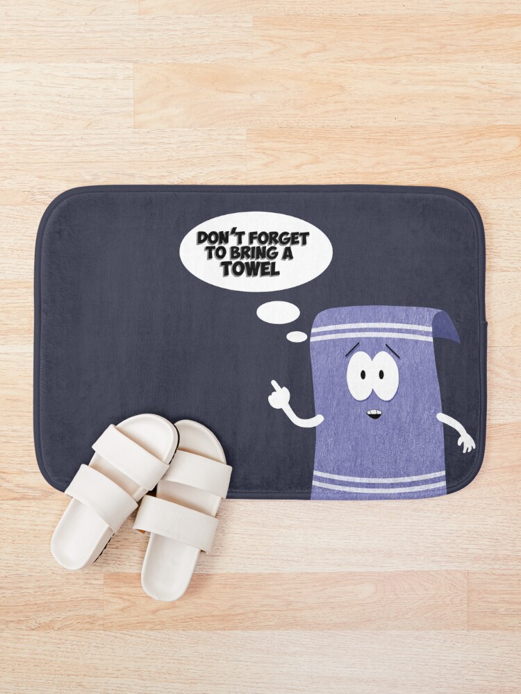Alternate view of Don't forget about towelie Bath Mat