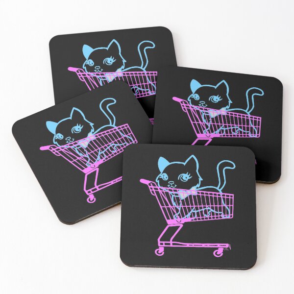Item preview, Shopping cart traveler Cat designed and sold by ShineEyePirate.