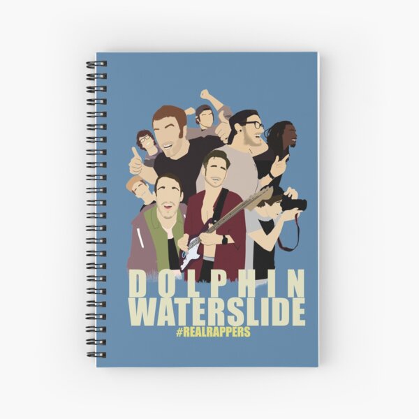 Dolphin Waterslide Spiral Notebook