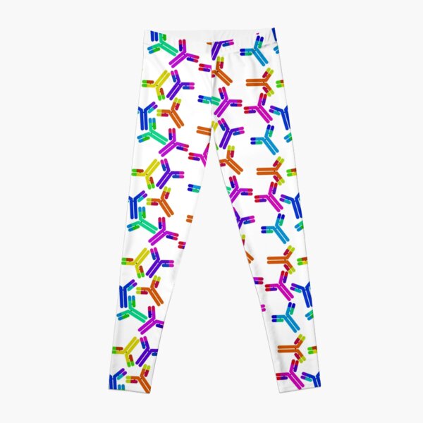 DNA Electrophoresis Leggings, Art Printed Science Theme Yoga Running Pants  Tights Medical Biology Nurse Lab Custom STEM Culture Geek Wear 