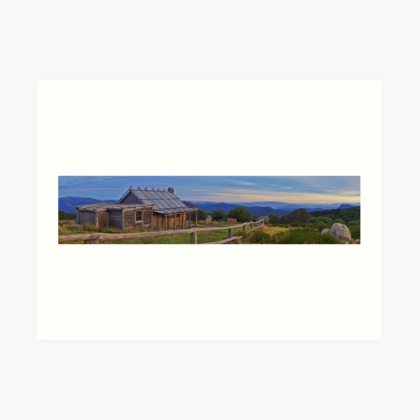 Craig's Hut - Back - Sunrise Panorama Art Print