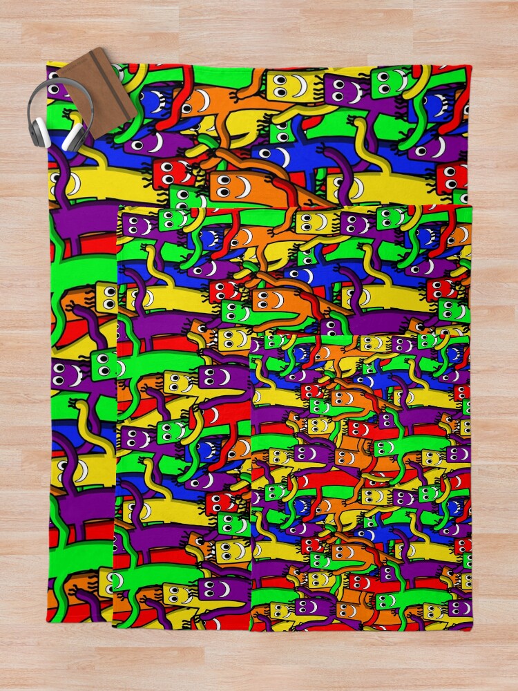 Alternate view of wacky inflatable arm flailing tube man Throw Blanket